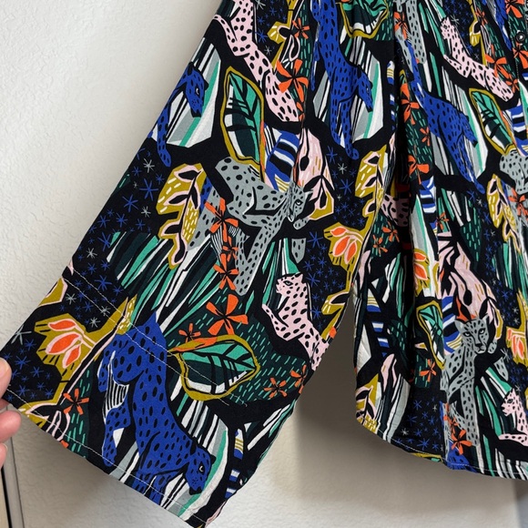 Anthropologie Art of Margaret Jeane Patterned Blouse - Picture 6 of 13